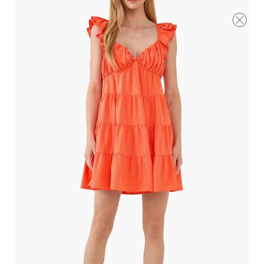 Ruffle Sweetheart Tiered Minidress